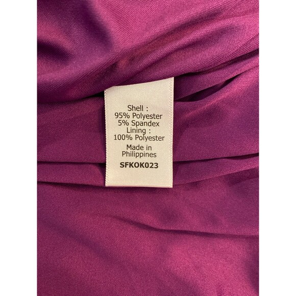 41 Hawthorn Dress Plum Purple Pattern Size large Wrap Style w/ Stylish Zipper - Picture 10 of 12